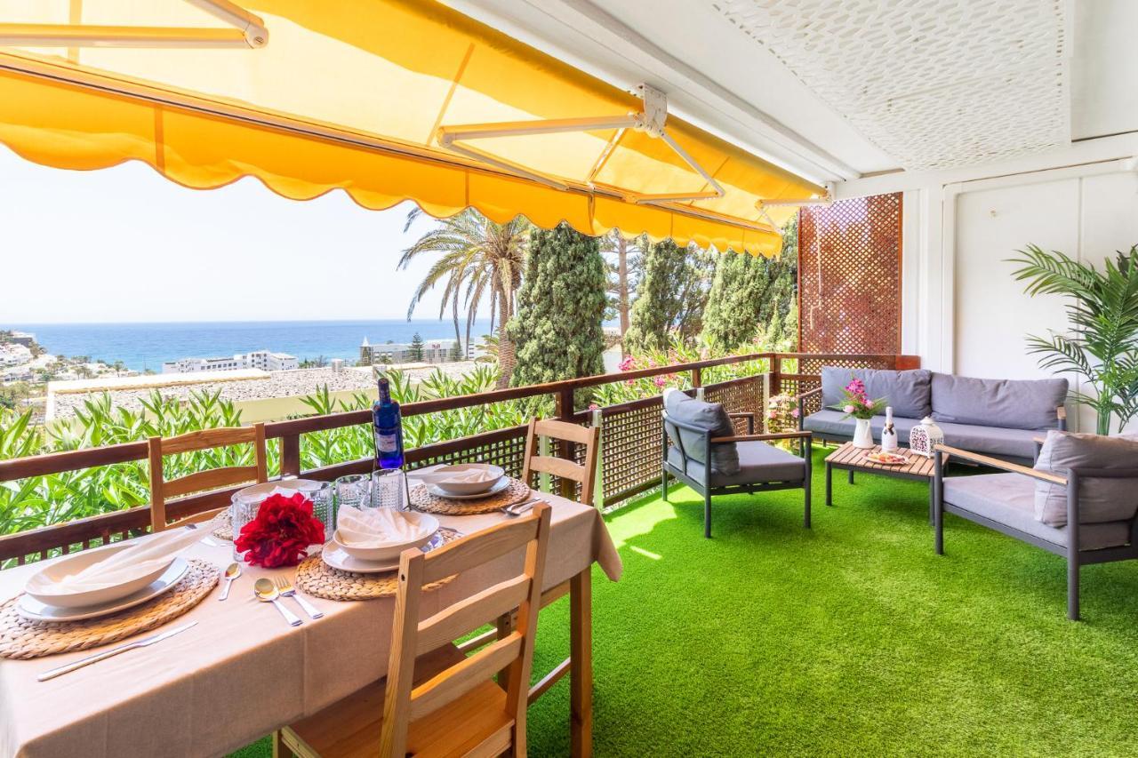Increible Terraza Con Vistas Al Mar En San Agustin Lejlighed Eksteriør billede